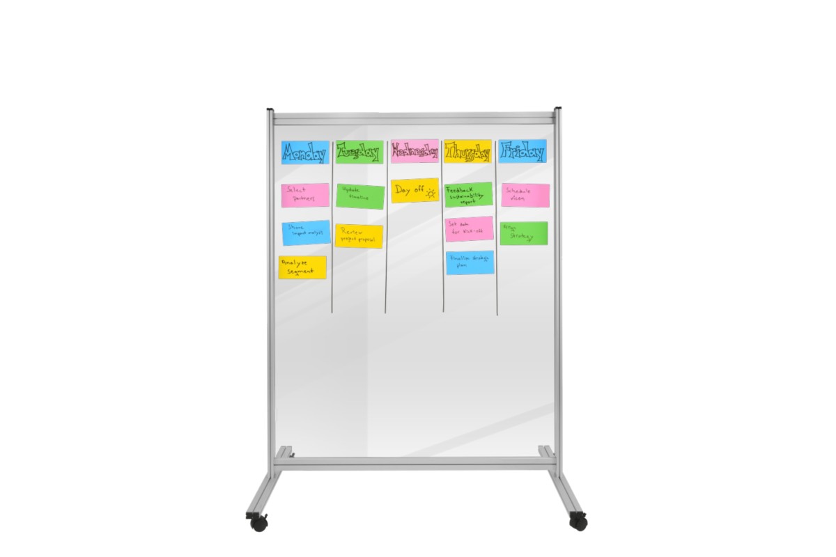 Legamaster ECONOMY divider board 150x120cm transparent    
 - Legamaster