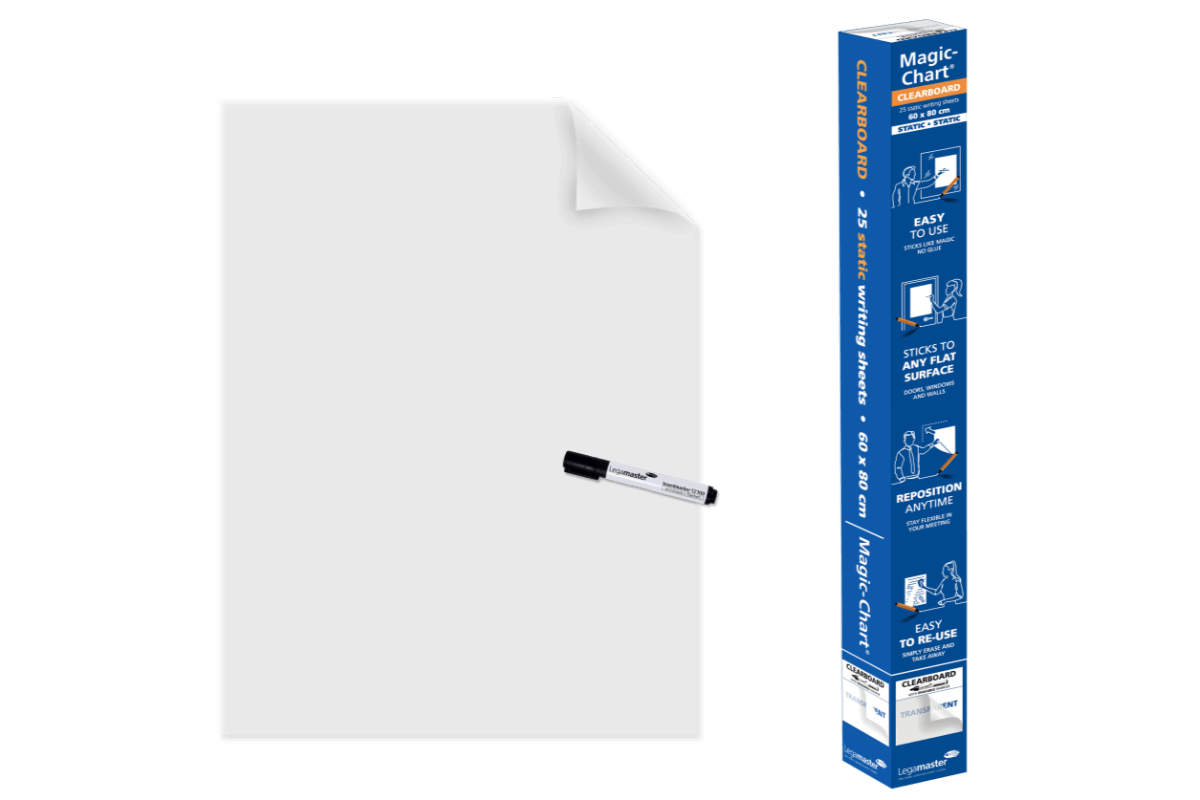 Legamaster Magic Chart clearboard foil 60x80cm 
