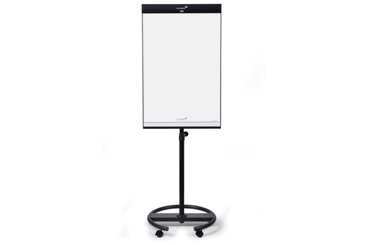 Legamaster UNIVERSAL TRIANGLE mobile flipchart round base 
