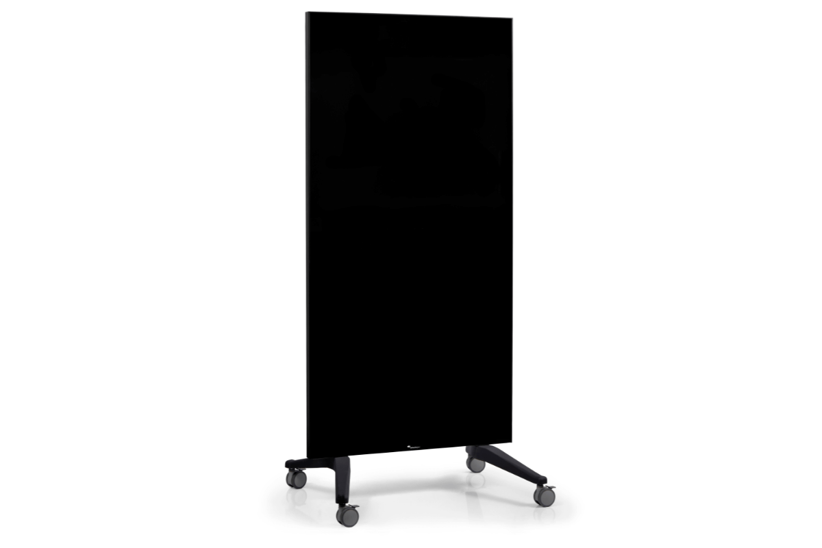 Legamaster mobile glassboard 90x175cm black 
