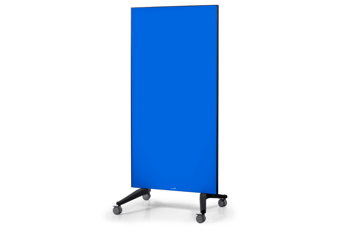 Legamaster mobile glassboard 90x175cm blue 
