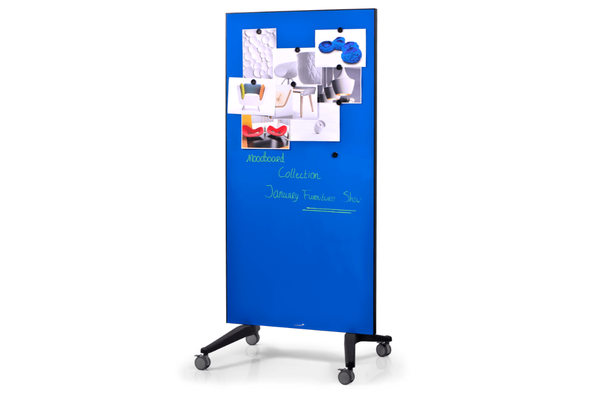 Legamaster mobile glassboard 90x175cm blue 
 - Legamaster