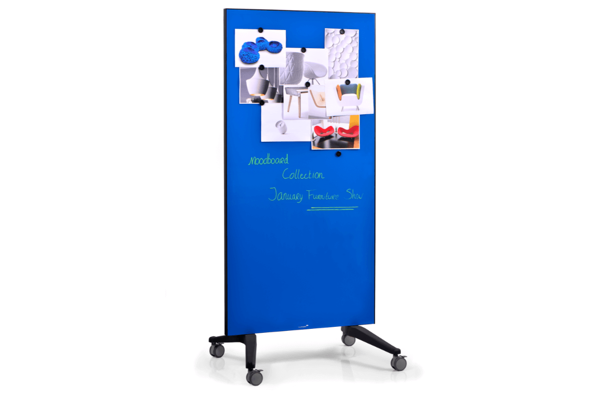 Legamaster mobile glassboard 90x175cm blue 
 - Legamaster