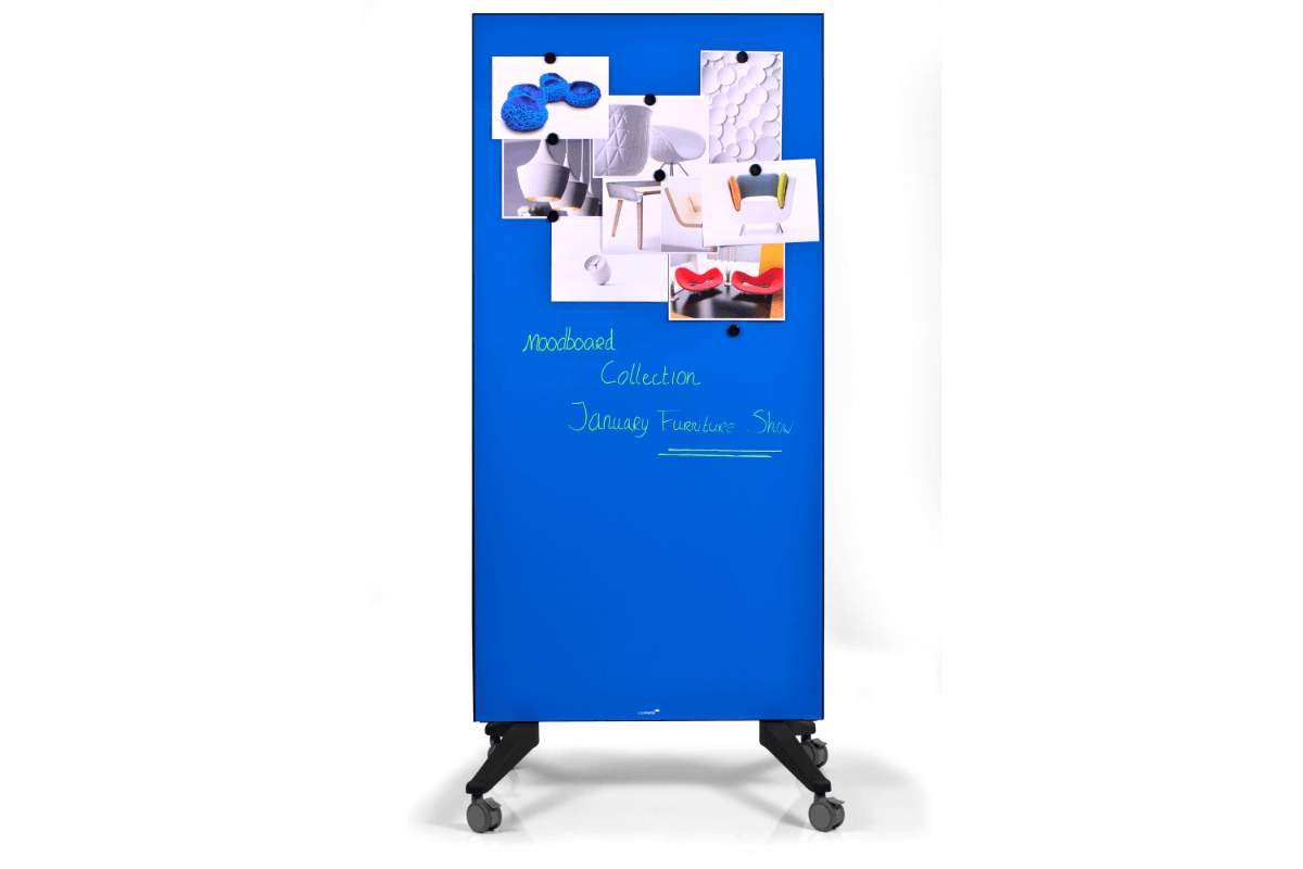 Legamaster mobile glassboard 90x175cm blue 
 - Legamaster