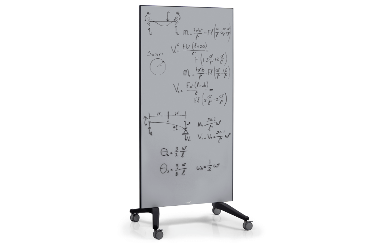 Legamaster mobile glassboard 90x175cm grey 
 - Legamaster