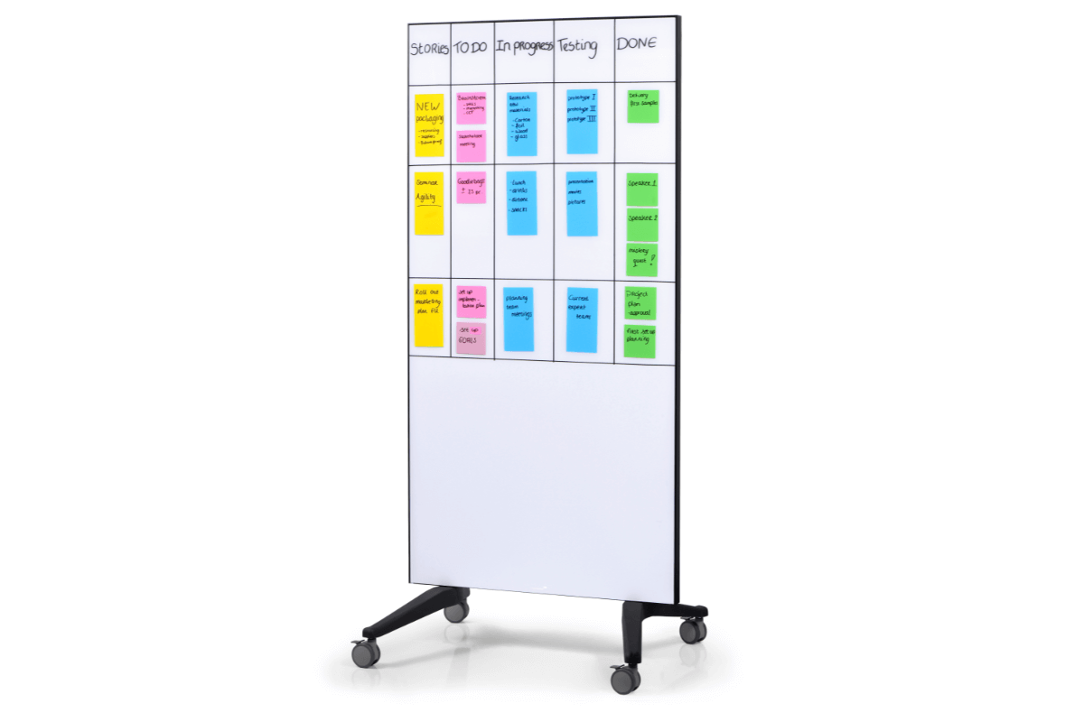 Legamaster mobile glassboard 90x175cm white 
 - Legamaster