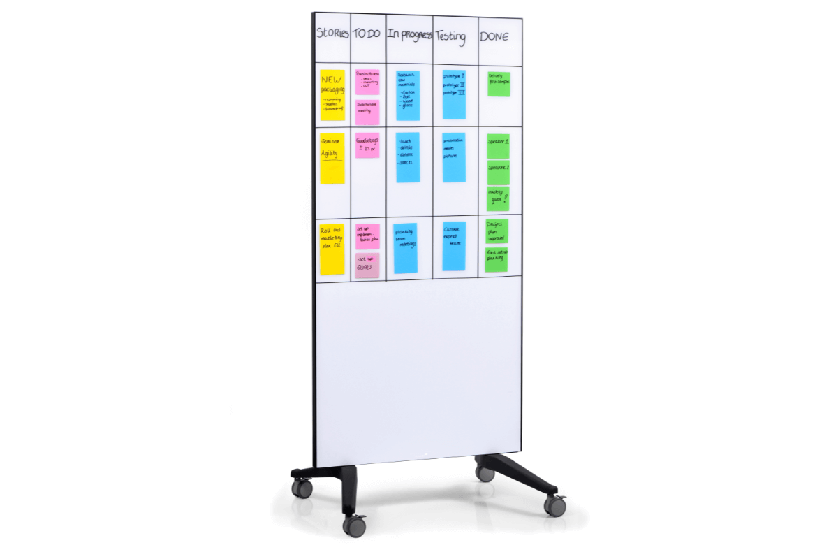 Legamaster mobile glassboard 90x175cm white 
 - Legamaster