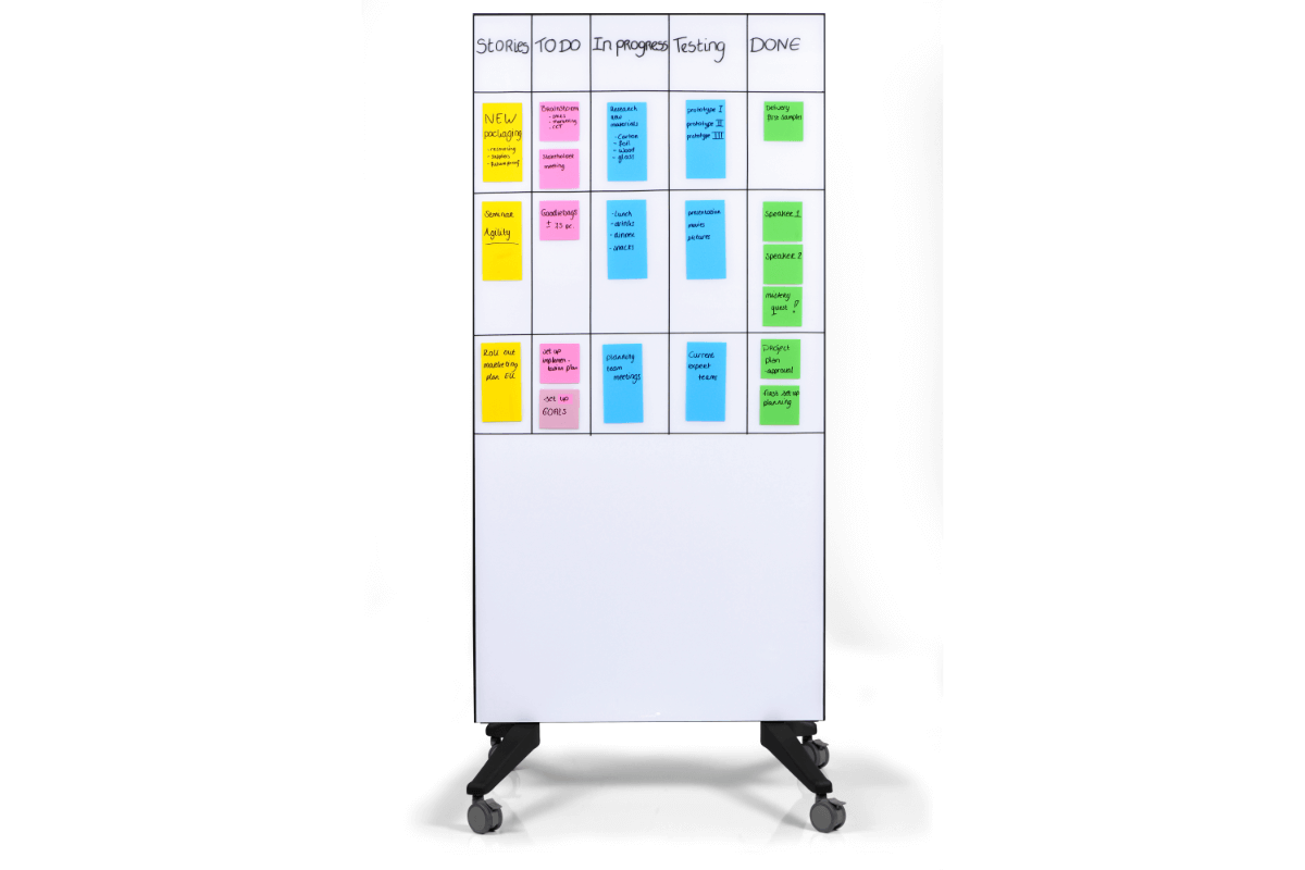 Legamaster mobile glassboard 90x175cm white 
 - Legamaster